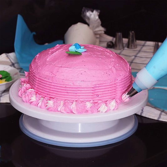 11in Rotating Cake Turntable 108Pc Decorating Supplies Kit