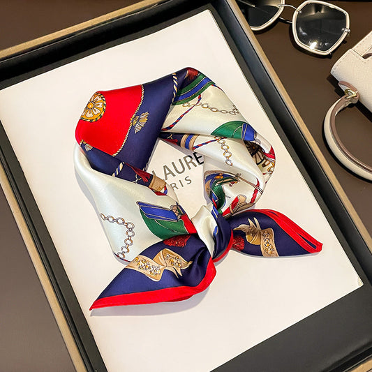 Buy Beige Silk Square Scarf for Women Versatile & Easy to Style