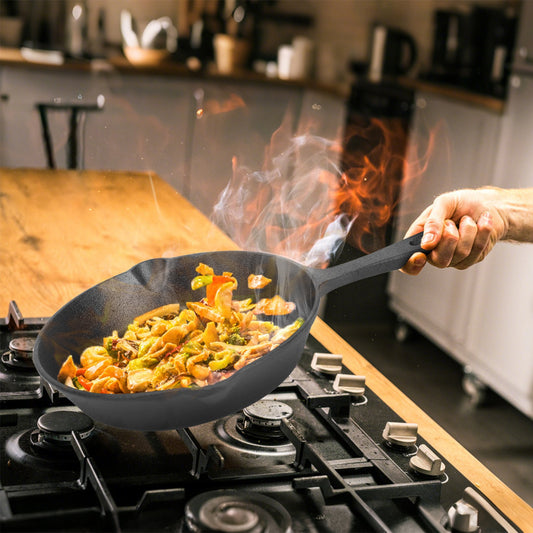 Cast Iron Skillet Set 3Pcs Pre-Seasoned Oven Safe Frying Pans
