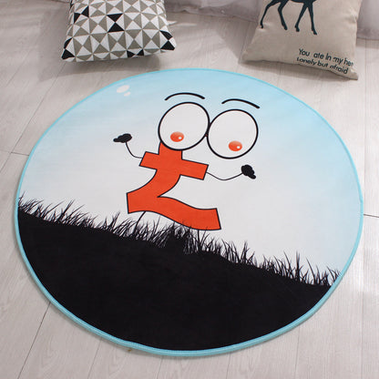 Round Door Mat Non-Slip Entrance Floor Mat for Home & Office