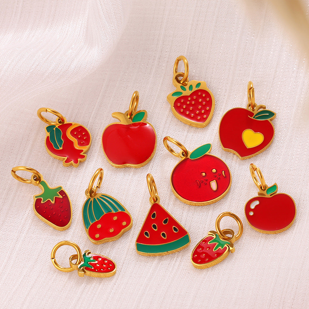 Colorful Drip-Oil Pendant Stylish Necklace Designed for Women