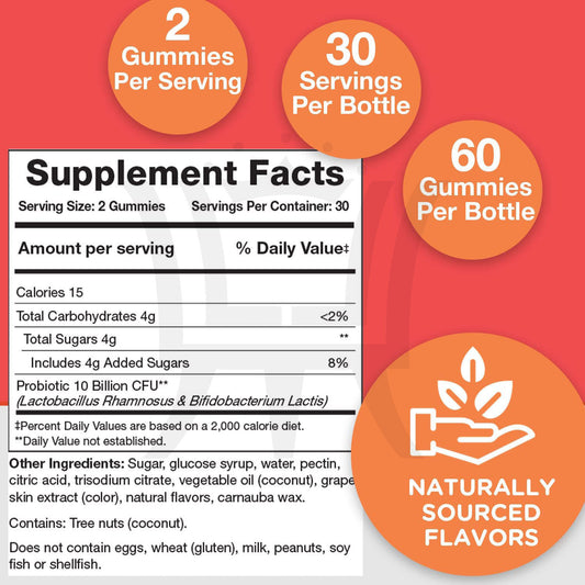 Probiotic Gummies to Support Immunity and Digestive Function