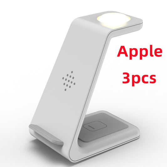 3 in 1 Fast Charging Station Wireless Charger Phone Stand