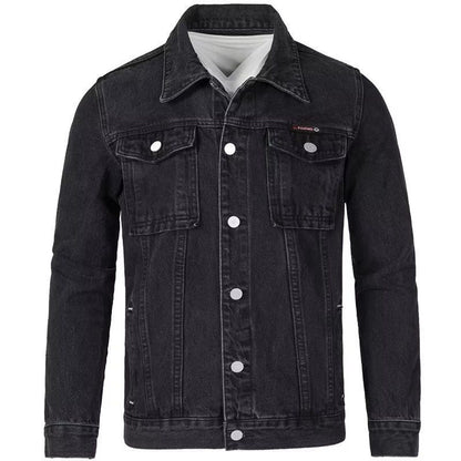 Buy Men’s Korean-Style Slim-Fit Denim Jacket for Trendy Look