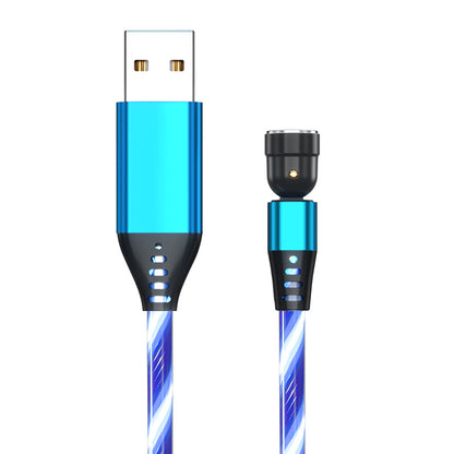Buy 540° Rotating Luminous Magnetic Fast Charge Cable for Mobile