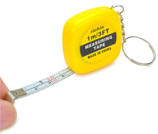 1M Mini Measuring Tape Key Buckle Portable Measure CM Tool globalswanky 02