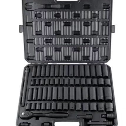 1/2 Inch Drive 65-Piece Impact Socket Set with Case