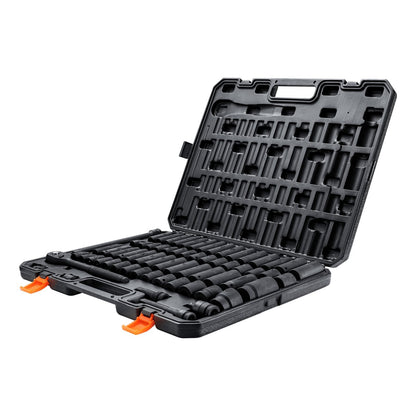 1/2 Inch Drive 65-Piece Impact Socket Set with Case