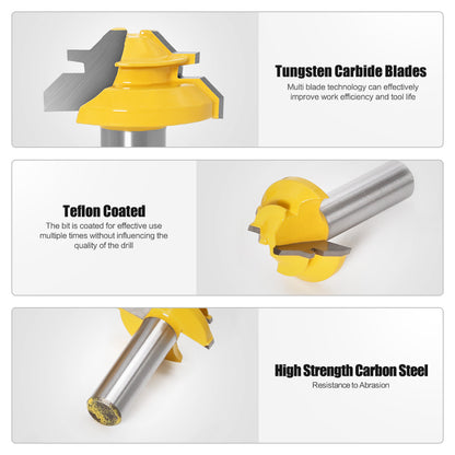 1/2 shank 1/4 shank 45-degree dovetail cutter