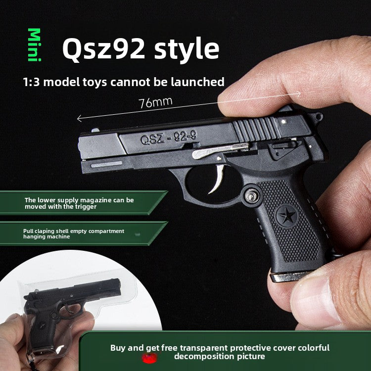 1:3 Scale QSZ92 Alloy Toy Gun Model with Detachable Parts
