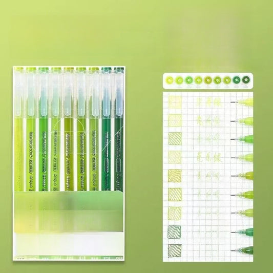 Morandi Color Gel Pens for Journaling Notes and Study Set