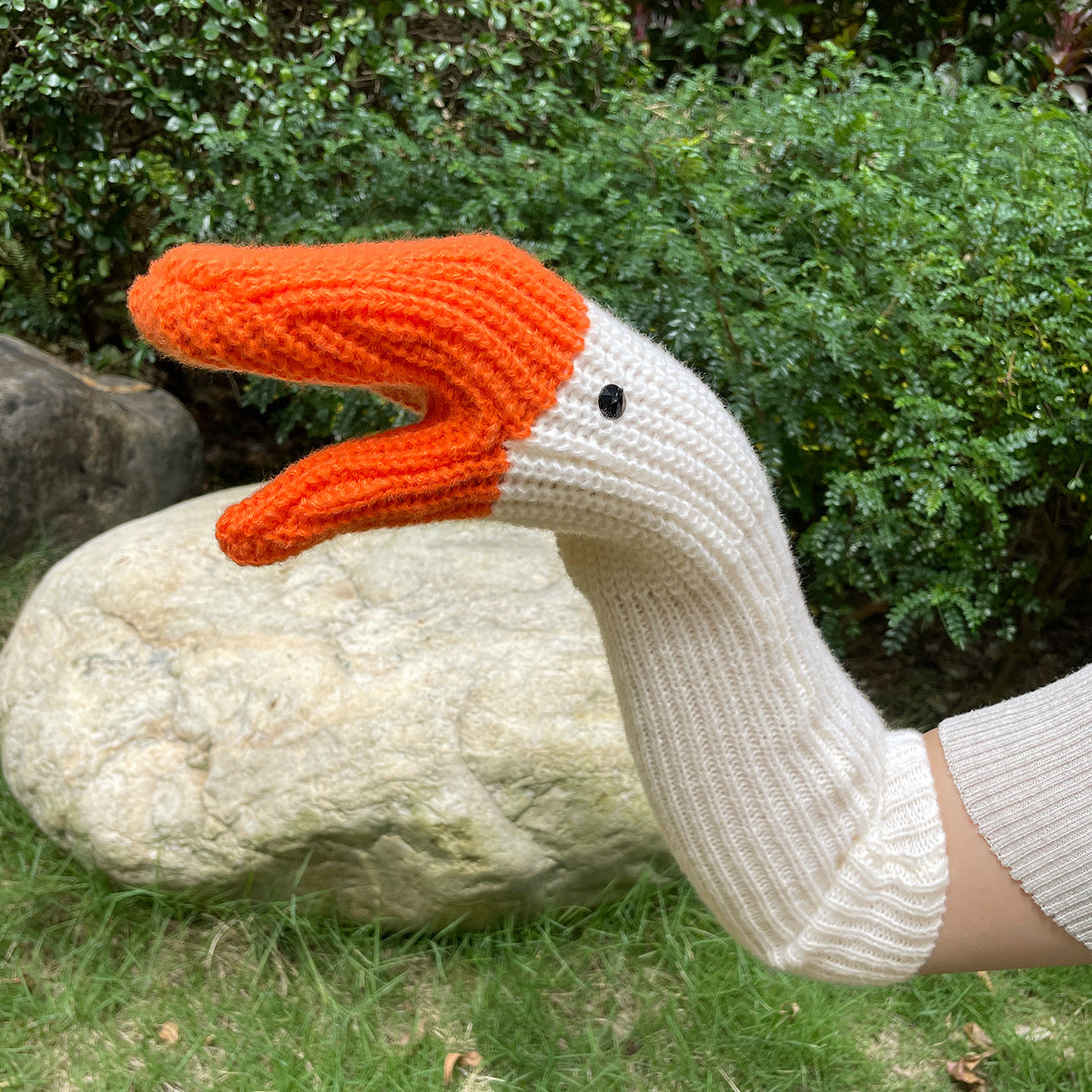 Buy Unisex Knitted Wool Mittens Cold-Proof Warm Winter Gloves