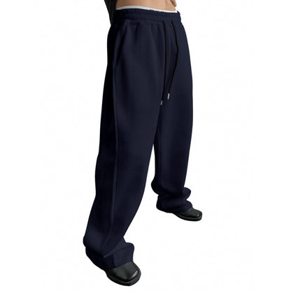 Buy Men’s Drawstring Waist Wide-Leg Loose Pants for Comfort