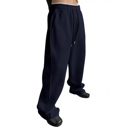 Buy Men’s Drawstring Waist Wide-Leg Loose Pants for Comfort