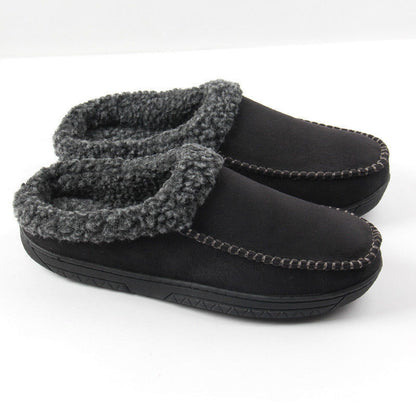Men’s Cotton Slippers Outdoor Use Winter Home Wear Shoes