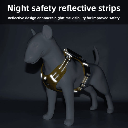 Adjustable Explosion-Proof Dog Harness with Leash Daily Fit