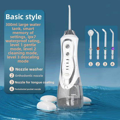 Electric Water Flosser with Portable Oral Cleaning Modes