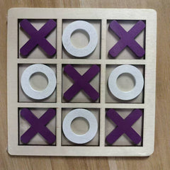 Purple White Tic-Tac-Toe