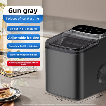 Portable Automatic Ice Cube Maker for Home Kitchen Daily Use