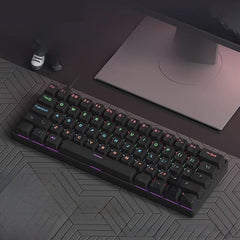 Black 61-Key Blue Switch Gaming Mouse