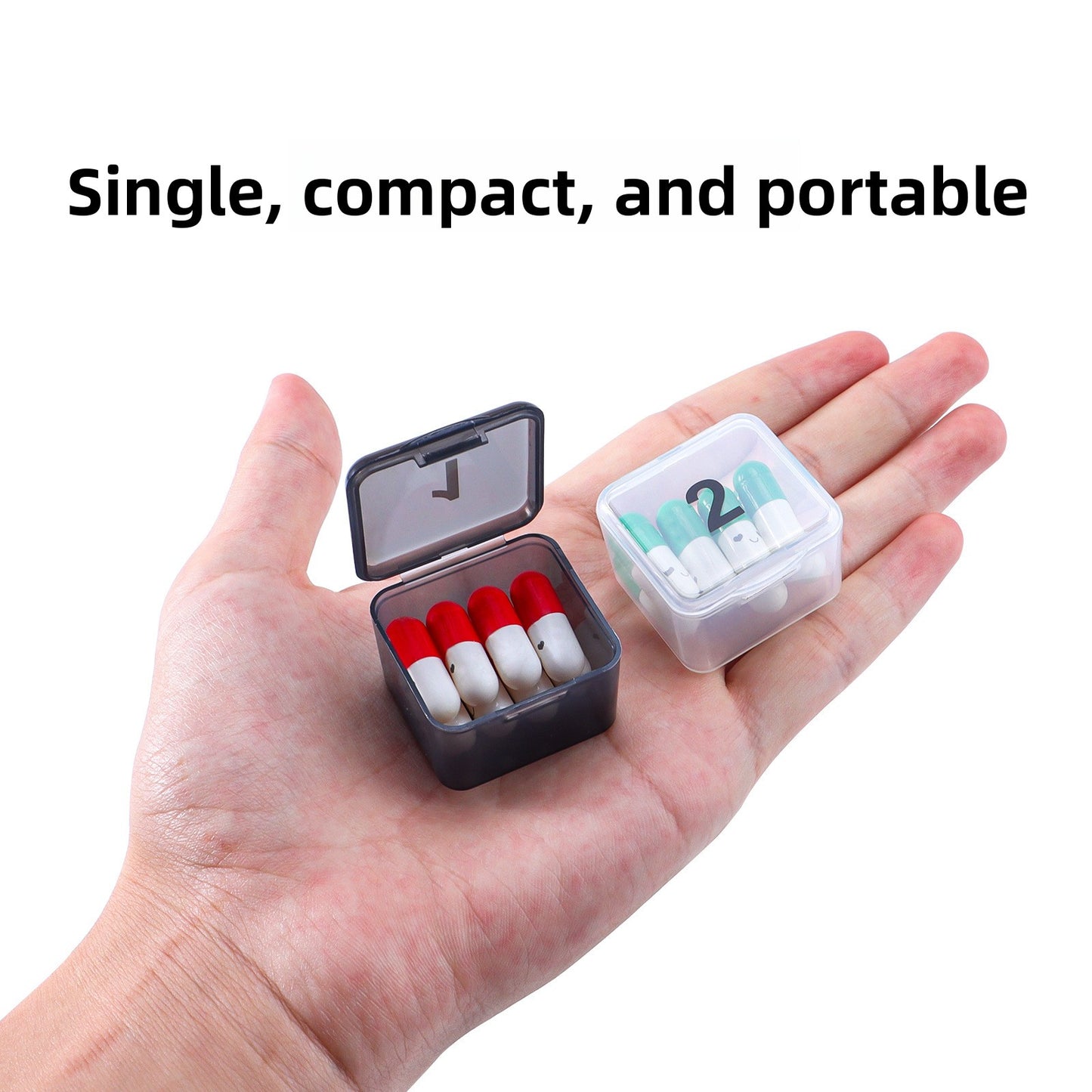 Portable Monthly Pill Organizer for Daily Medicine Storage