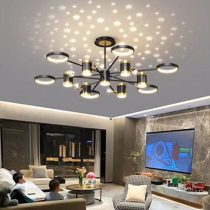Light Luxury Nordic Star Chandelier Whole House Lighting Set