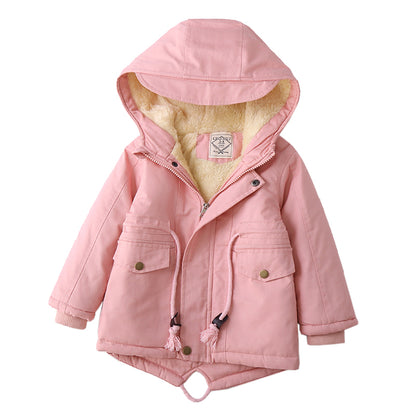 LM 6035 European American Boy’s Coat Cashmere Windcoat Winter
