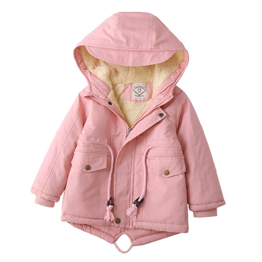 LM 6035 European American Boy’s Coat Cashmere Windcoat Winter