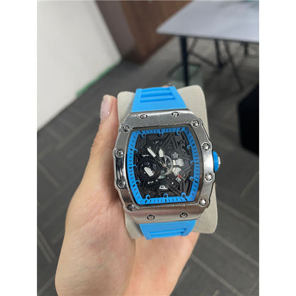 Cylindrical Men’s Watch with Luminous Quartz Movement for Men