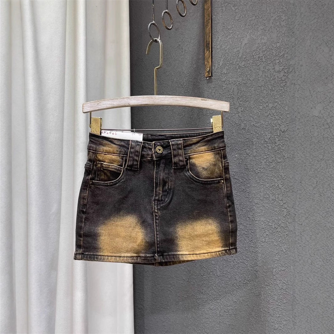 Women’s Retro All-Match Sassy Denim Skirt Stylish & Trendy