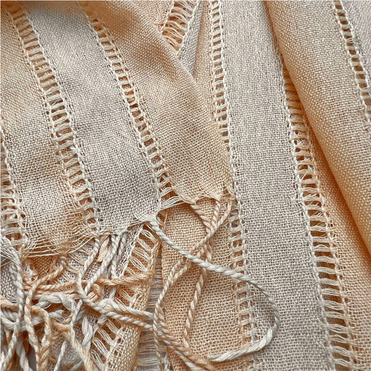 2pcs Classic Yarn Dyed Pattern Khaki Long Scarf,vacation,daily Life,evening Party,Office Appropriate Subtlety For Women Men,for Casual Outfits