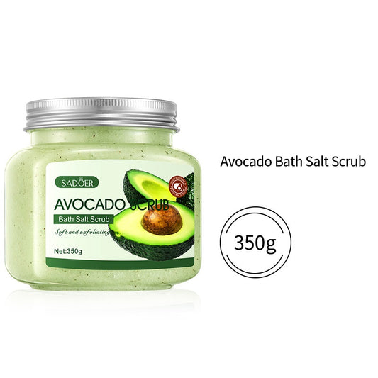 Fruit Bath Salt Scrub Cream Natural Exfoliating Body Care