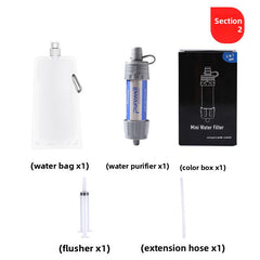 ABS TPR Filter Straw Dual-Connector