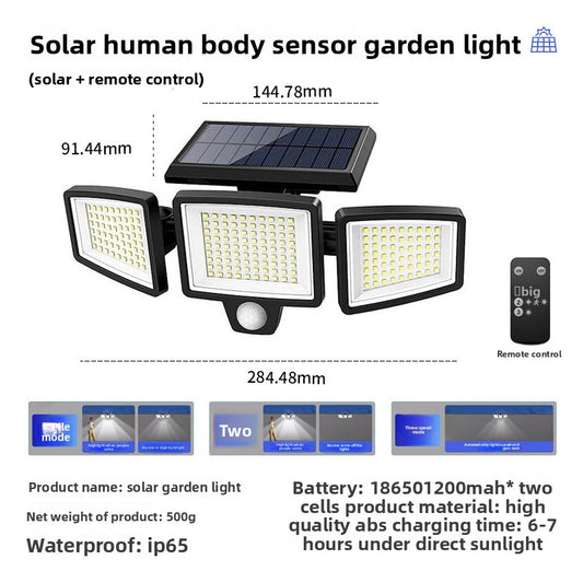 Smart Solar Outdoor Garden Light with Motion Sensor System