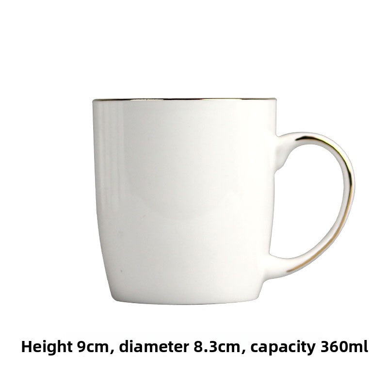 Simple Bone China Coffee Mug  Elegant & Durable Drinkware