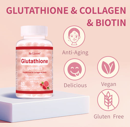 Grapefruit Flavored Glutathione Collagen Gummies for Glow