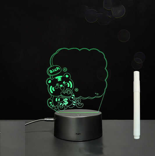 3D Acrylic Handwriting LED Message Board for Creative Decor