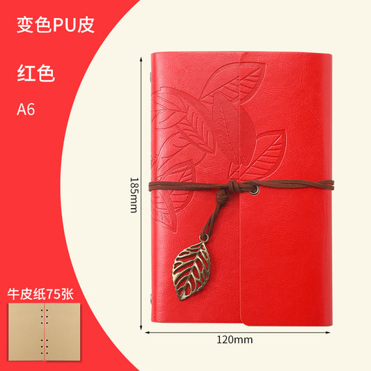 Creative Vintage Leaves Travel Diary Notebook Stationery
