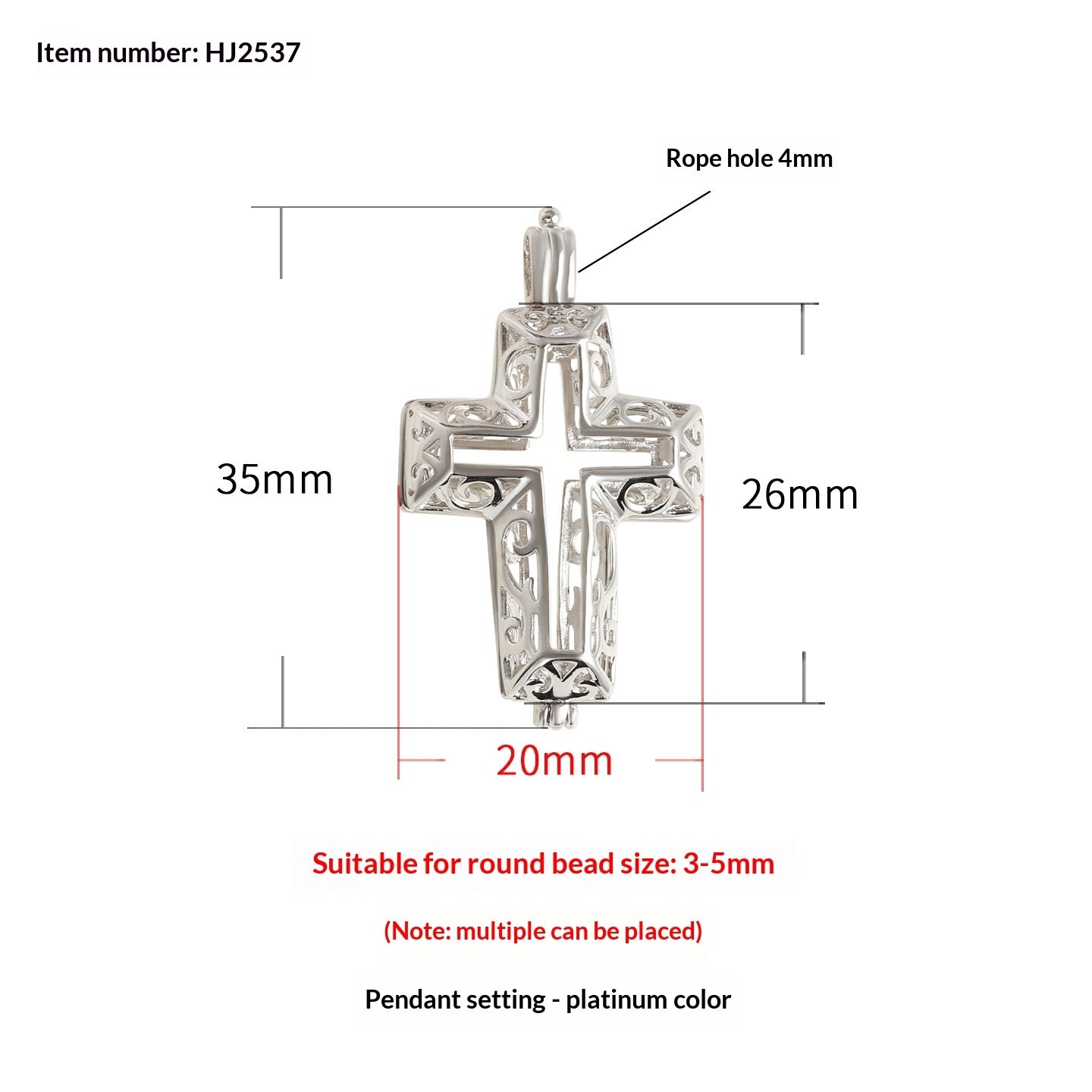 Buy Pearl Handcrafted Cross Pendant Necklace Openable Design
