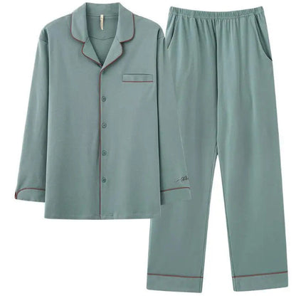 Buy Men’s Minimalist Long Sleeve Pajamas Sleepwear Set