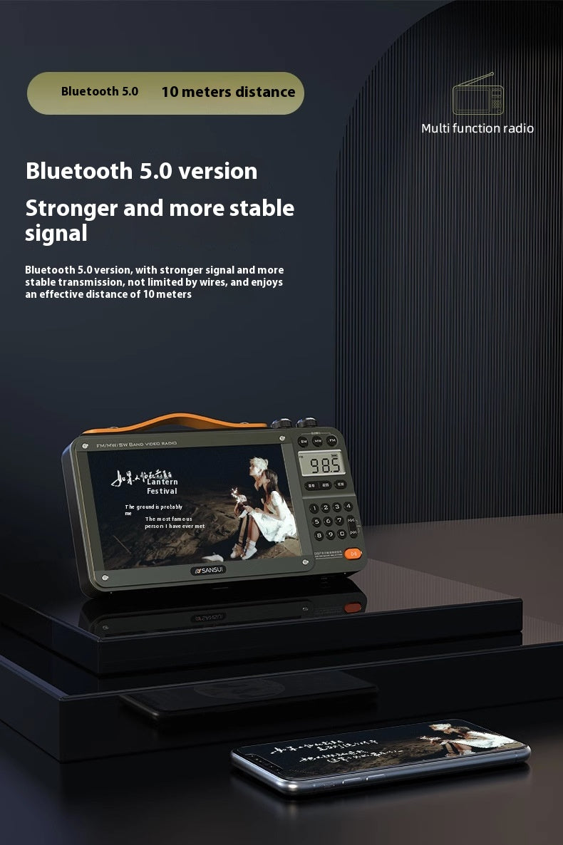 Home Elderly Radio – Full Band Bluetooth HD Video Player