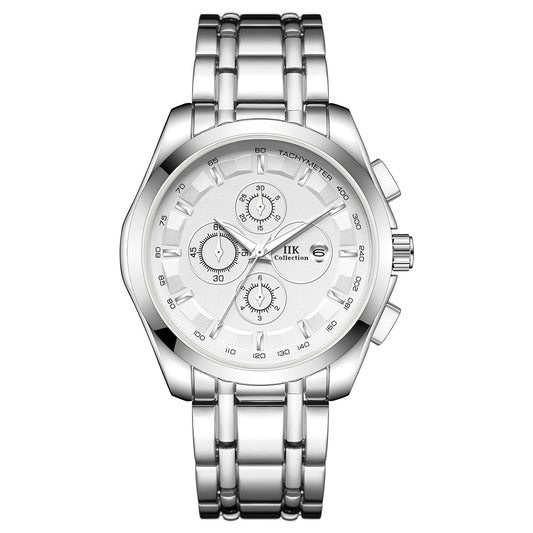 New Luminous Hands Alloy Mens Quartz Watch