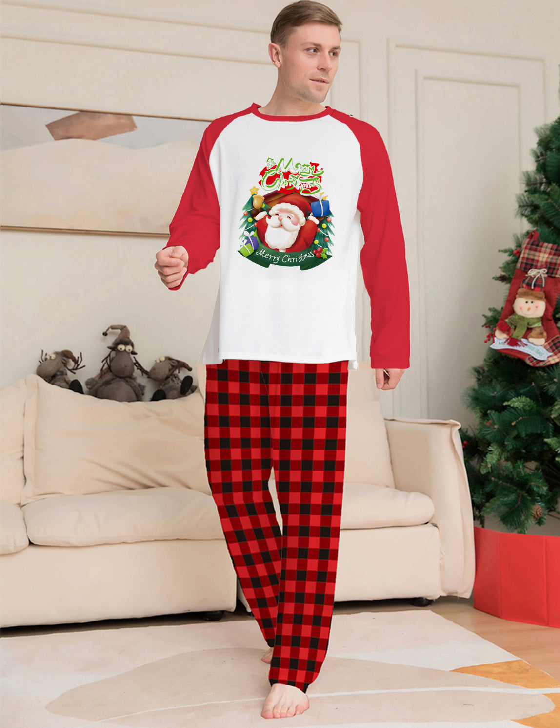 Buy Christmas Parent-Child Clothes – Matching Pajamas Set Family