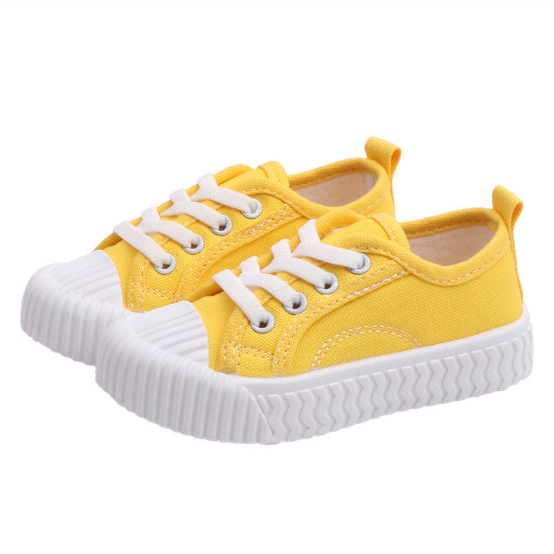 Buy Autumn Korean Style Children's Candy Colored Canvas Shoes