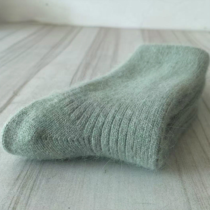 Rabbit Wool Blend Fleece Lined Winter Socks Warm Daily Wear