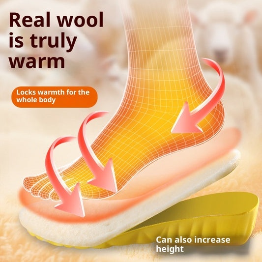 Breathable Wool Insole Soft Shock Absorbing Comfort