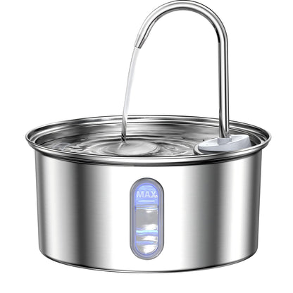 Stainless Steel USB Pet Water Dispenser with Filter