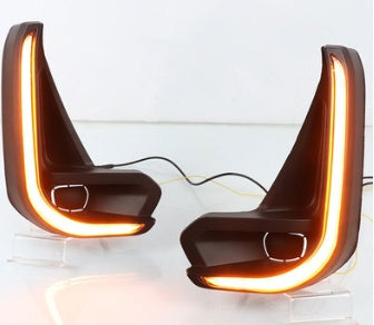 20-21 Hilux LED Daytime Running Lights Steering Fog Kit Set Global swanky 1