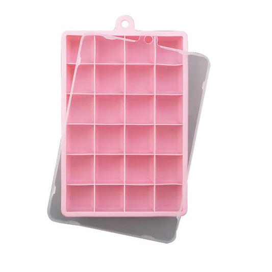 Silicone Ice Cube Tray with Cover for Freezer Ice Storage
