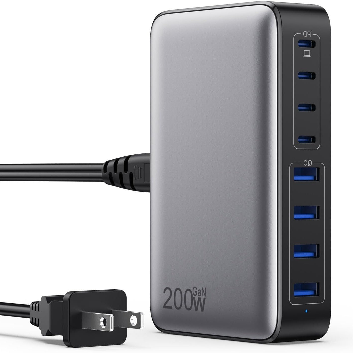 200W GaN Desktop Charging Station with Multiple Ports